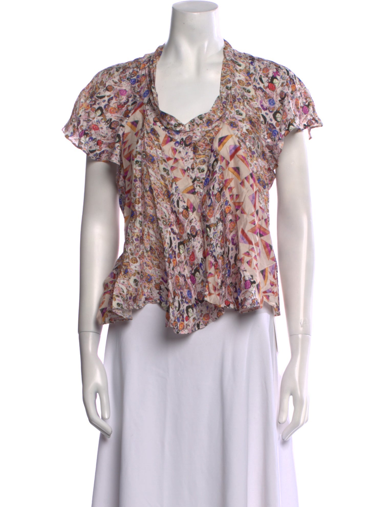 Isabel Marant Silk Floral Print Blouse