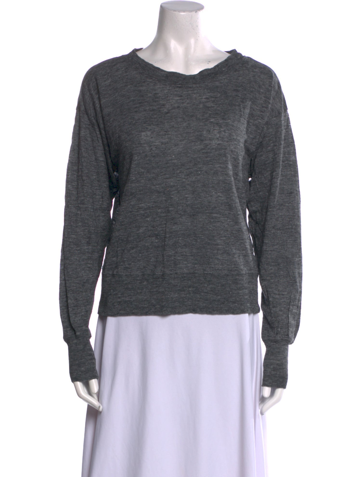 Isabel Marant Linen Scoop Neck Sweater