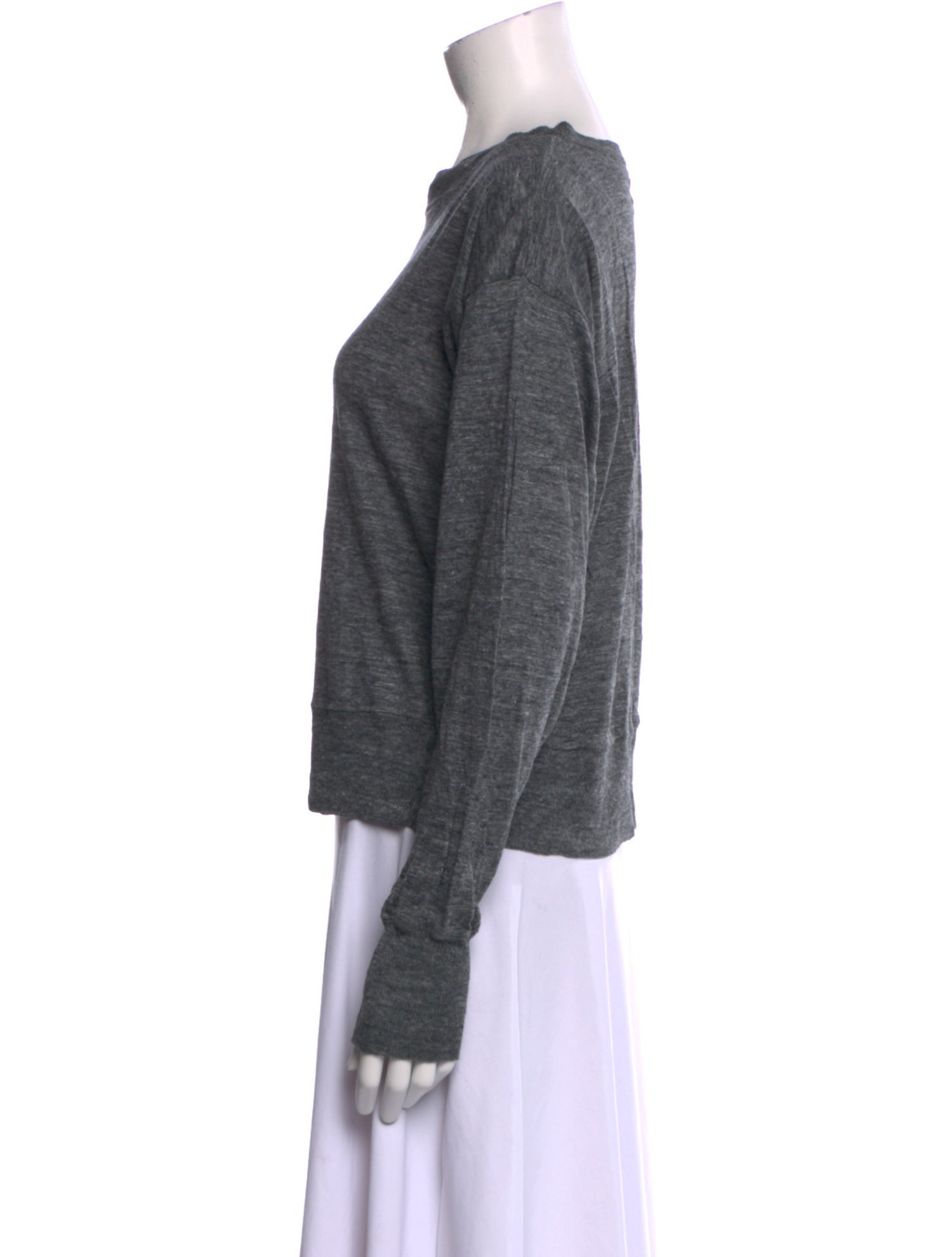Isabel Marant Linen Scoop Neck Sweater