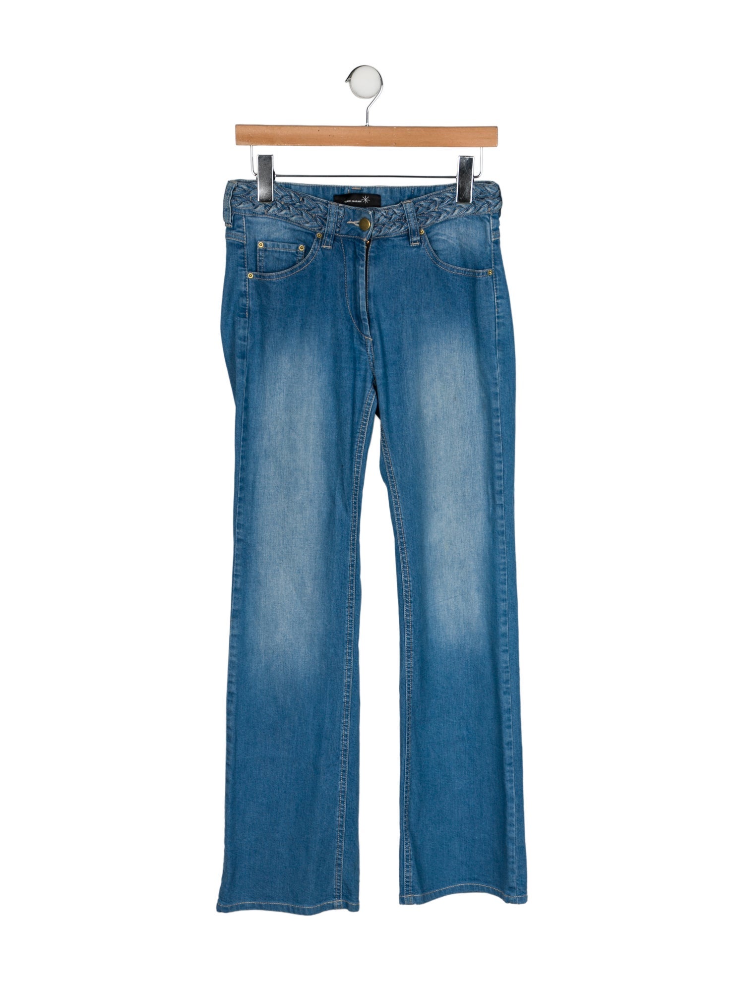 Isabel Marant Mid-Rise Wide Leg Jeans