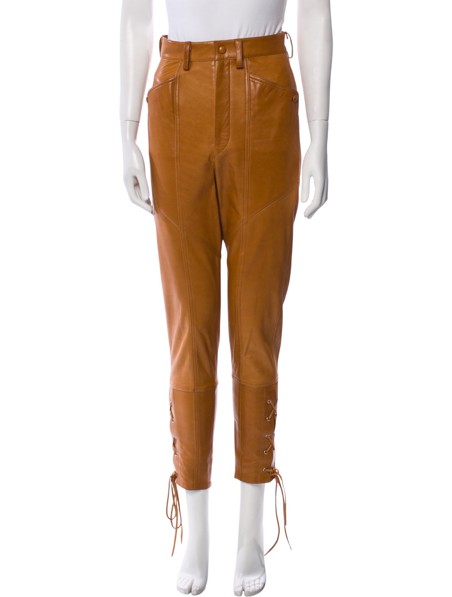 Isabel Marant Leather Skinny Leg Pants