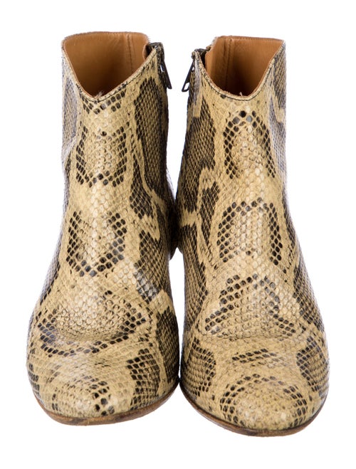 Isabel Marant Snakeskin Animal Print Western Boots