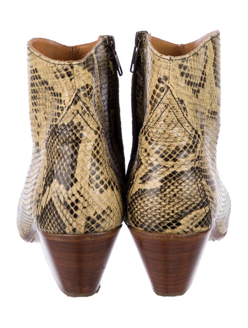 Isabel Marant Snakeskin Animal Print Western Boots