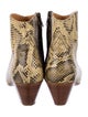Isabel Marant Snakeskin Animal Print Western Boots