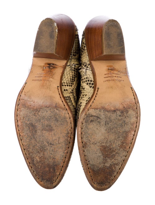 Isabel Marant Snakeskin Animal Print Western Boots