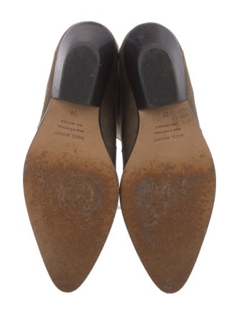 Isabel Marant Suede Embroidered Accent Riding Boots