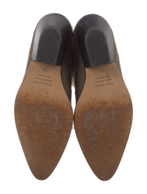 Isabel Marant Suede Embroidered Accent Riding Boots