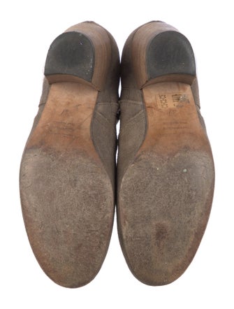 Isabel Marant Suede Colorblock Pattern Western Boots