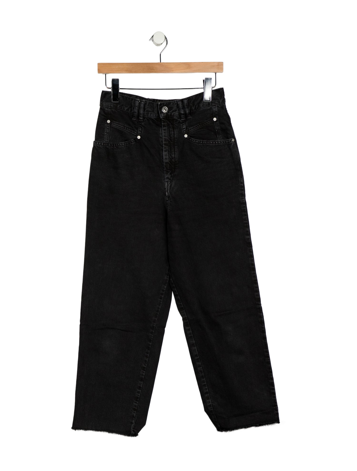 Isabel Marant High-Rise Straight Leg Jeans