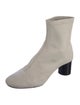 Isabel Marant Suede Colorblock Pattern Sock Boots