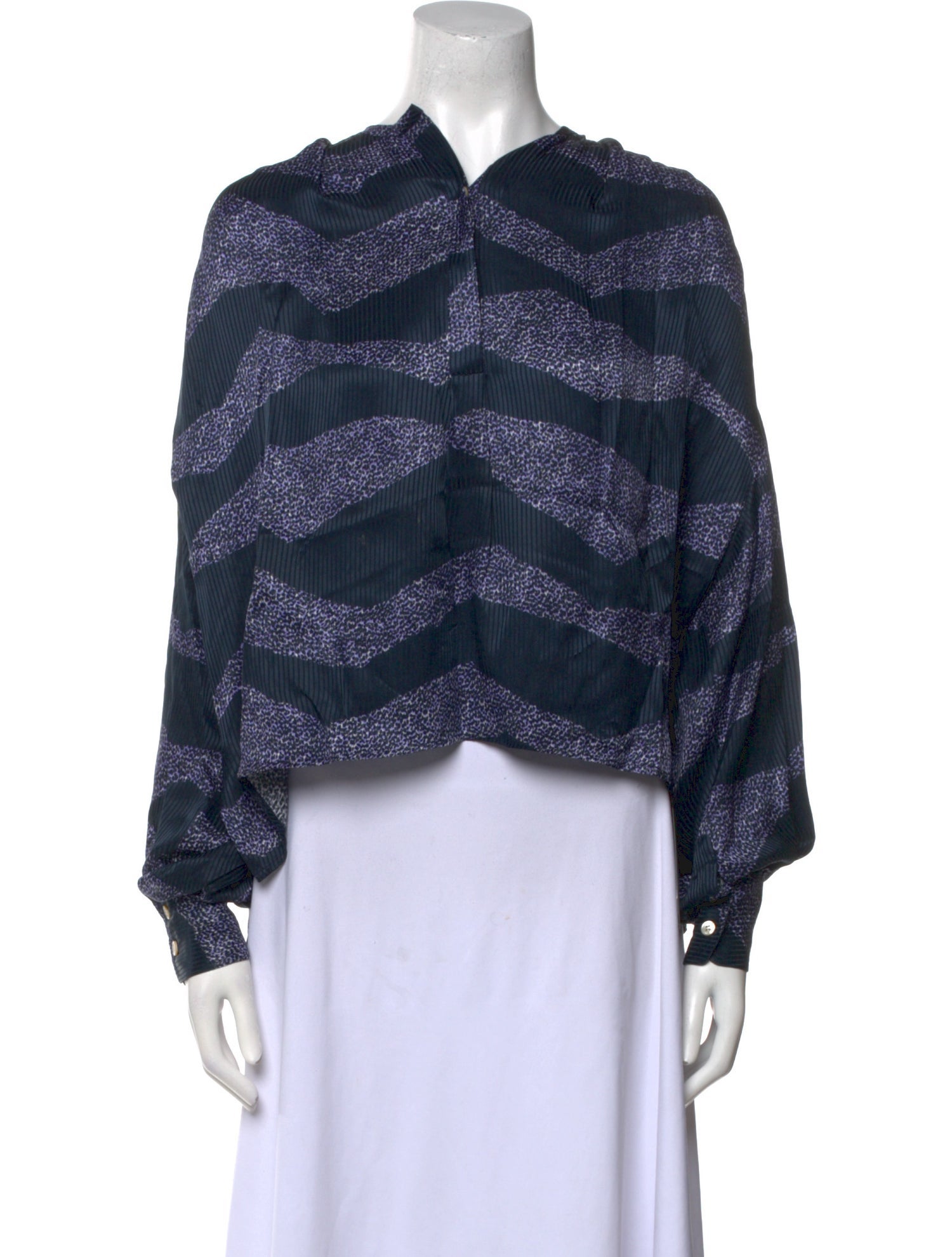 Isabel Marant Printed V-Neck Crop Top