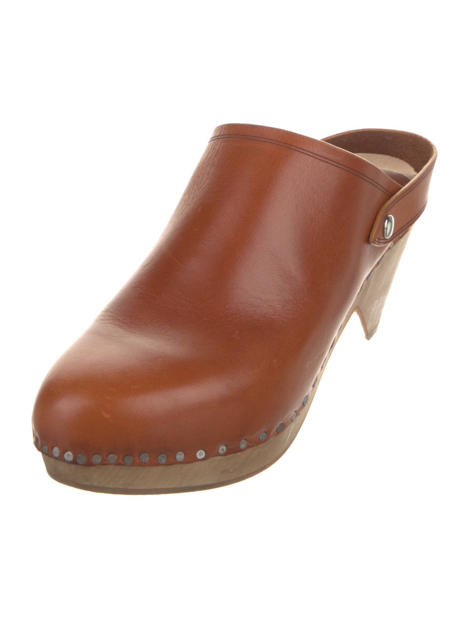 Isabel Marant Leather Studded Accents Mules