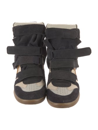 Isabel Marant Suede Wedge Sneakers