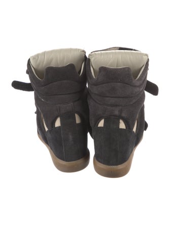 Isabel Marant Suede Wedge Sneakers