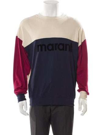 Isabel Marant Colorblock Pattern Crew Neck Pullover