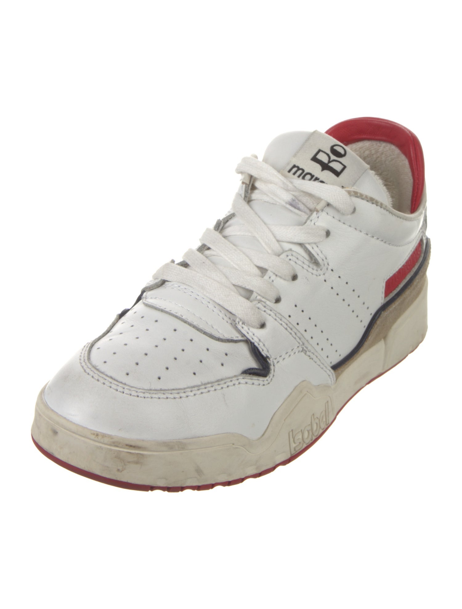 Isabel Marant Leather Printed Sneakers