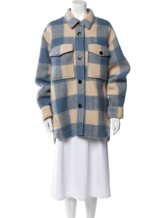 Étoile Isabel Marant Plaid Print Utility Jacket