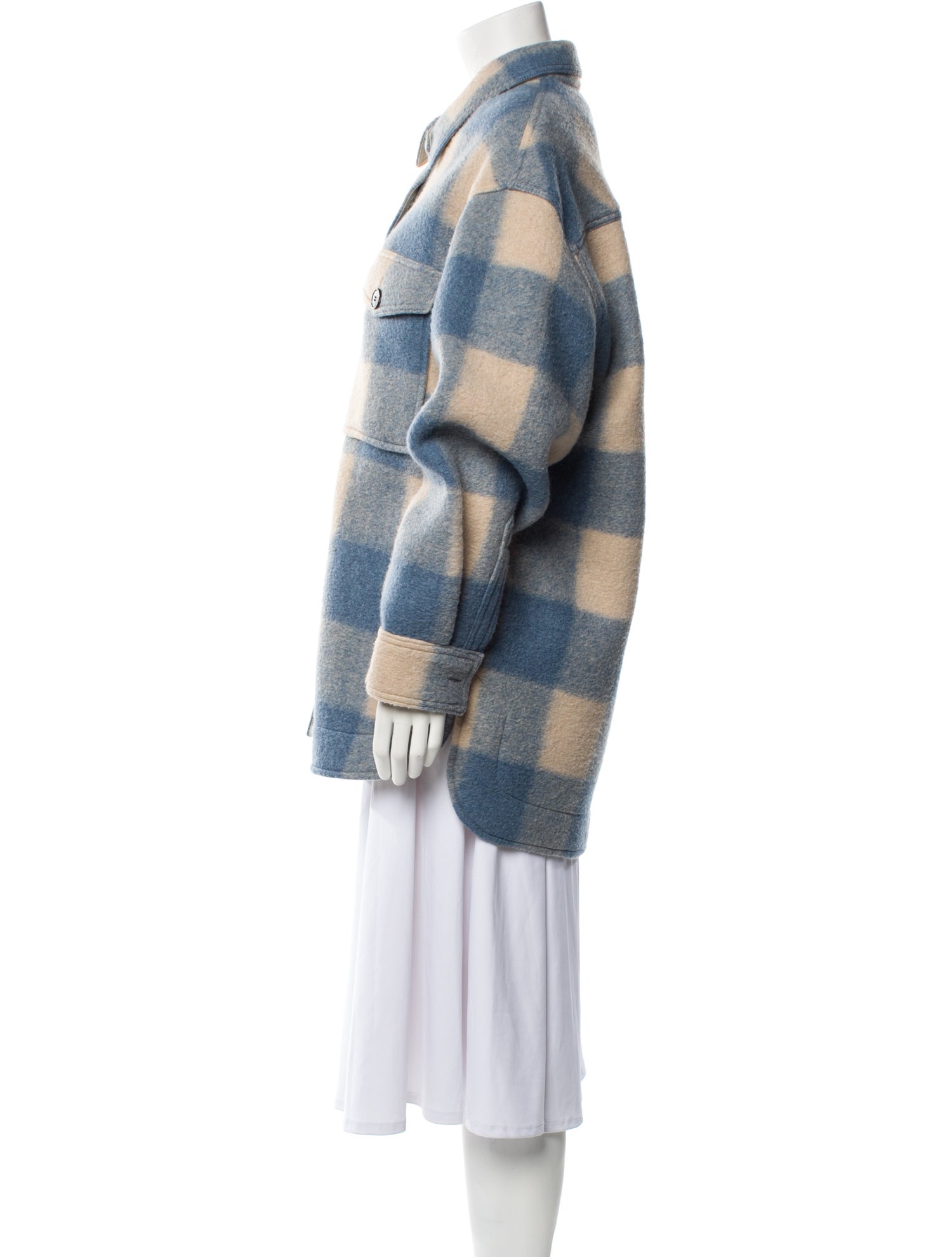 Étoile Isabel Marant Plaid Print Utility Jacket