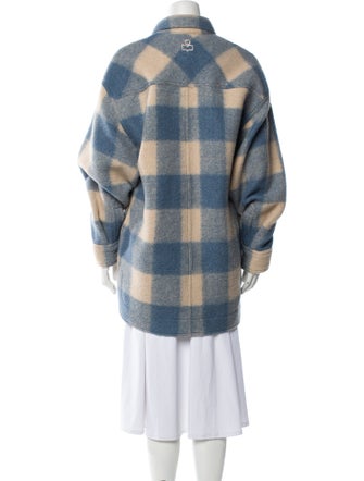 Étoile Isabel Marant Plaid Print Utility Jacket