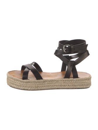 Isabel Marant Leather Braided Accents Espadrilles