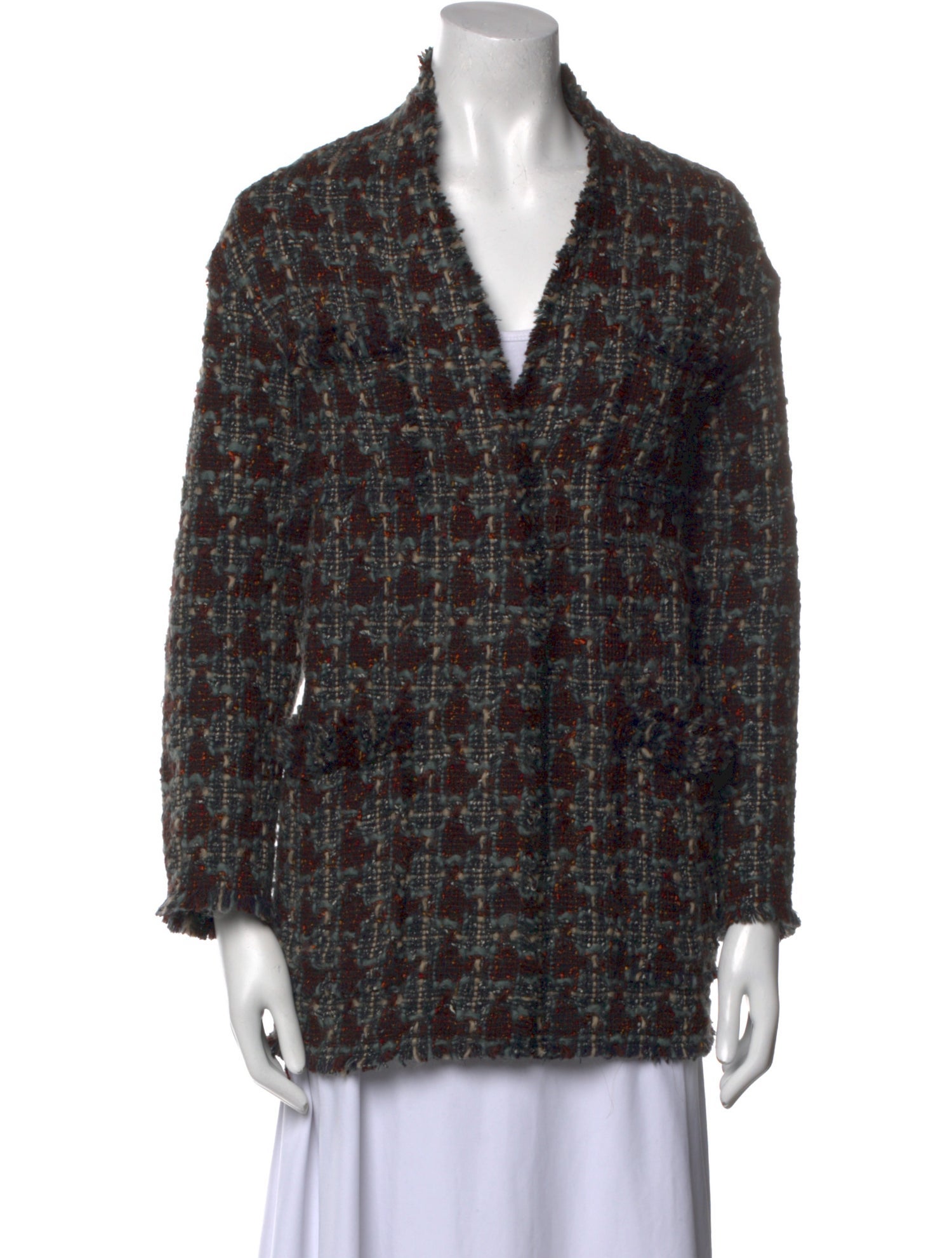 Isabel Marant Wool Plaid Print Sweater