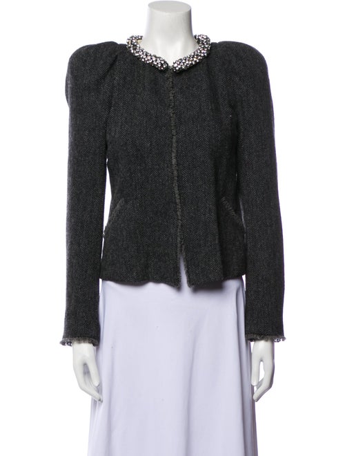 Isabel Marant Virgin Wool Tweed Pattern Evening Jacket