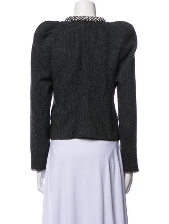 Isabel Marant Virgin Wool Tweed Pattern Evening Jacket