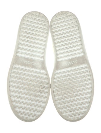 Isabel Marant Leather Colorblock Pattern Sneakers