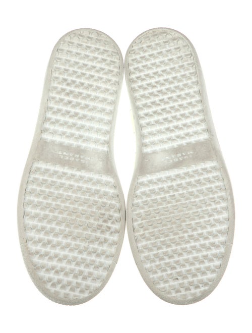 Isabel Marant Leather Colorblock Pattern Sneakers