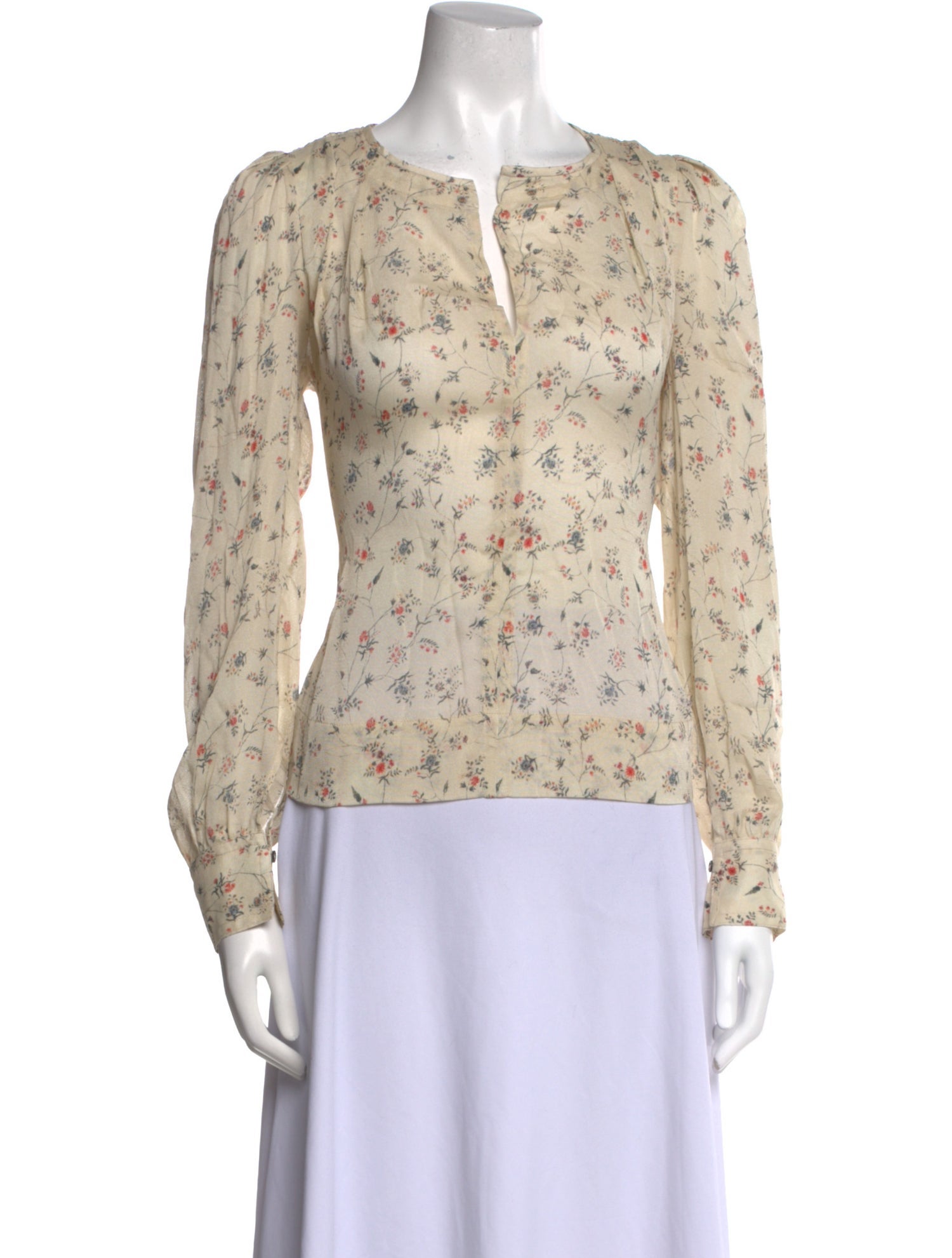 Isabel Marant Silk Floral Print Blouse