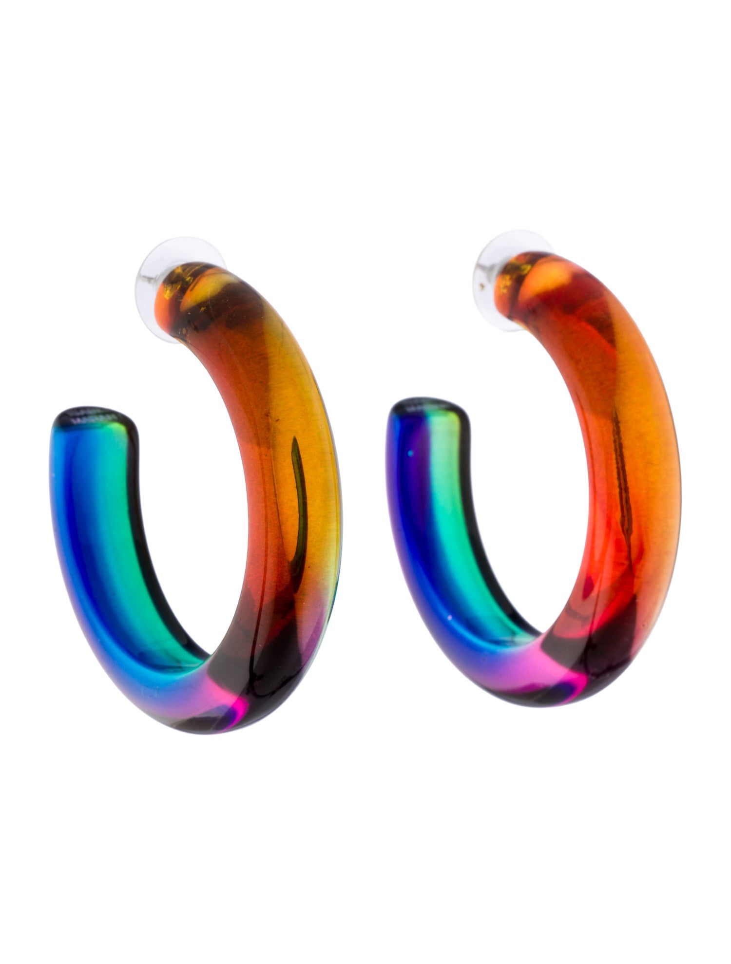 Isabel Marant Lucite Hoop Earrings