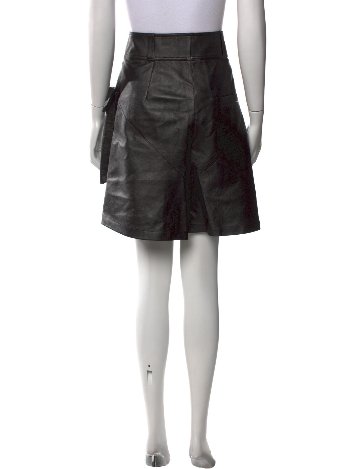 Isabel Marant Lamb Leather Knee-Length Shorts