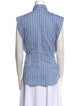 Isabel Marant Silk Striped Button-Up Top