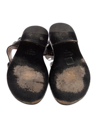 Isabel Marant Leather Printed Gladiator Sandals