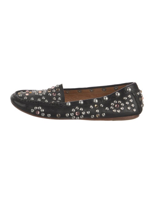 Isabel Marant Leather Studded Accents Loafers