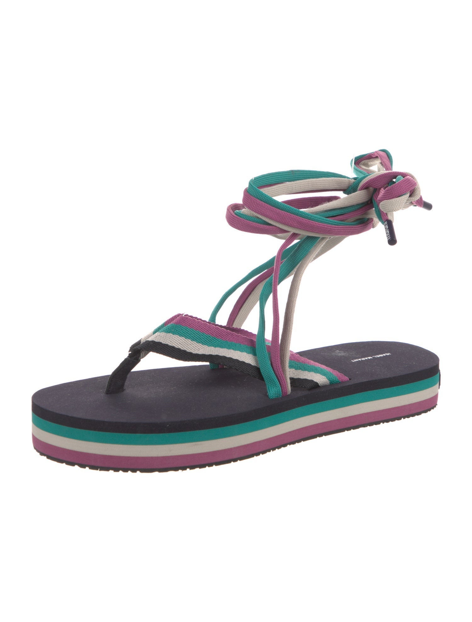 Isabel Marant Striped Gladiator Sandals