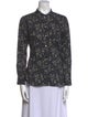 Isabel Marant Floral Print Long Sleeve Button-Up Top