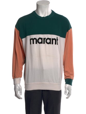 Isabel Marant Colorblock Pattern Crew Neck Sweatshirt