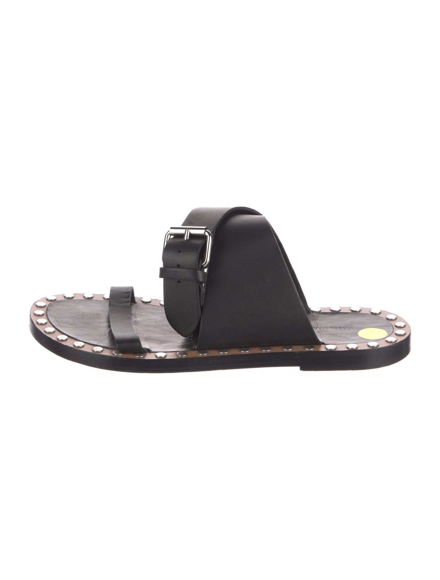 Isabel Marant Leather Studded Accents Slides