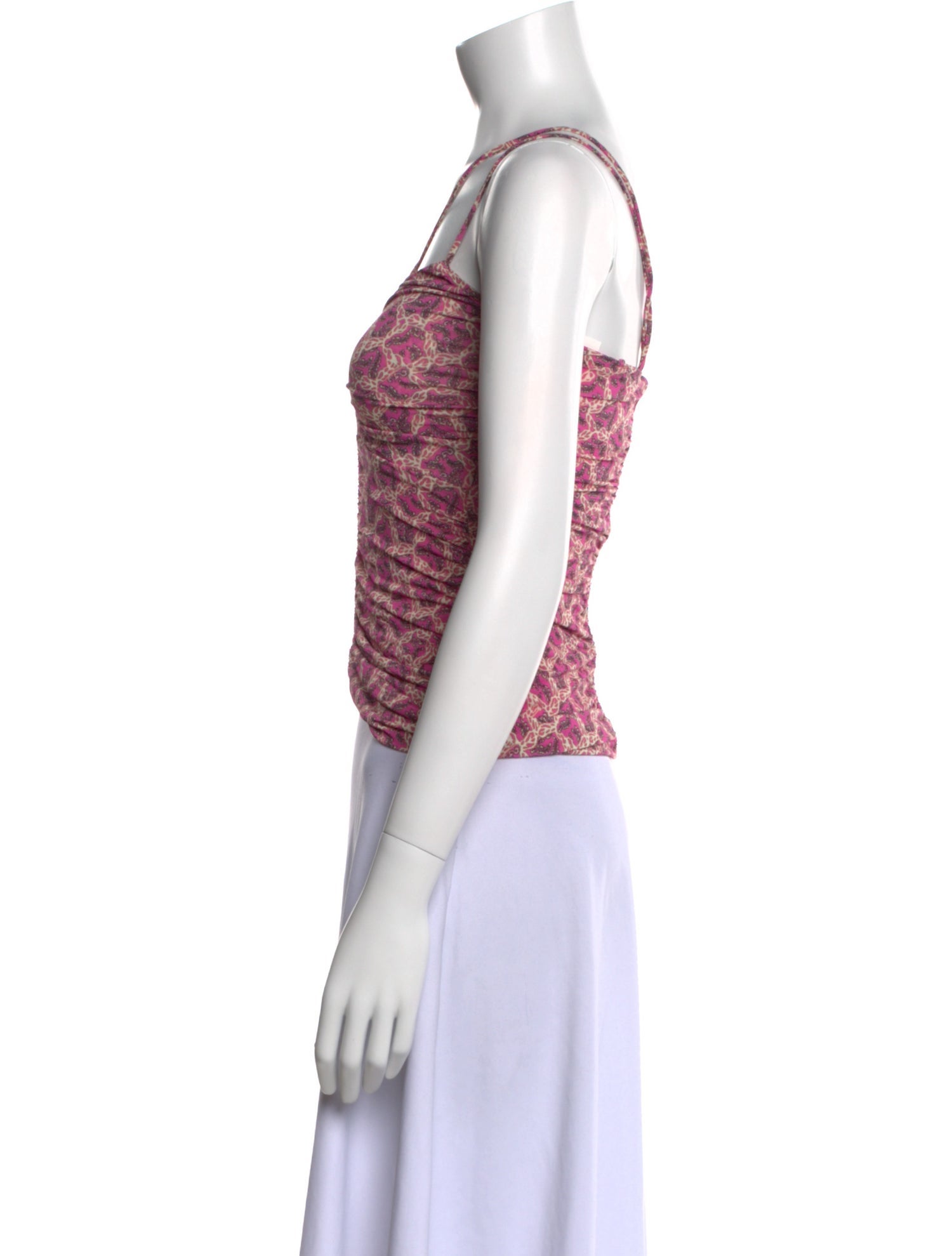 Isabel Marant Printed V-Neck Crop Top