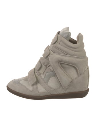 Isabel Marant Suede Wedge Sneakers