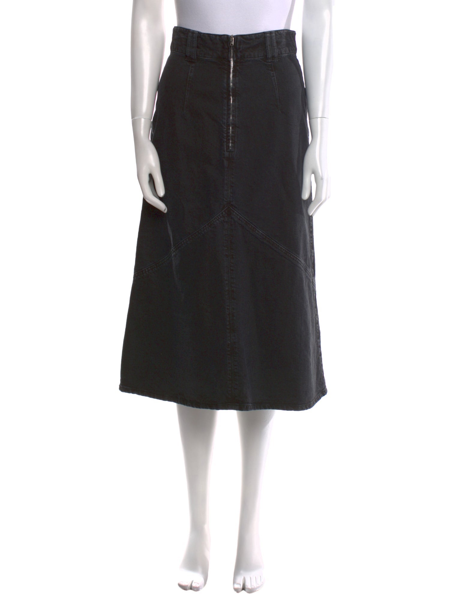 Isabel Marant Distressed Accents Midi Length Skirt