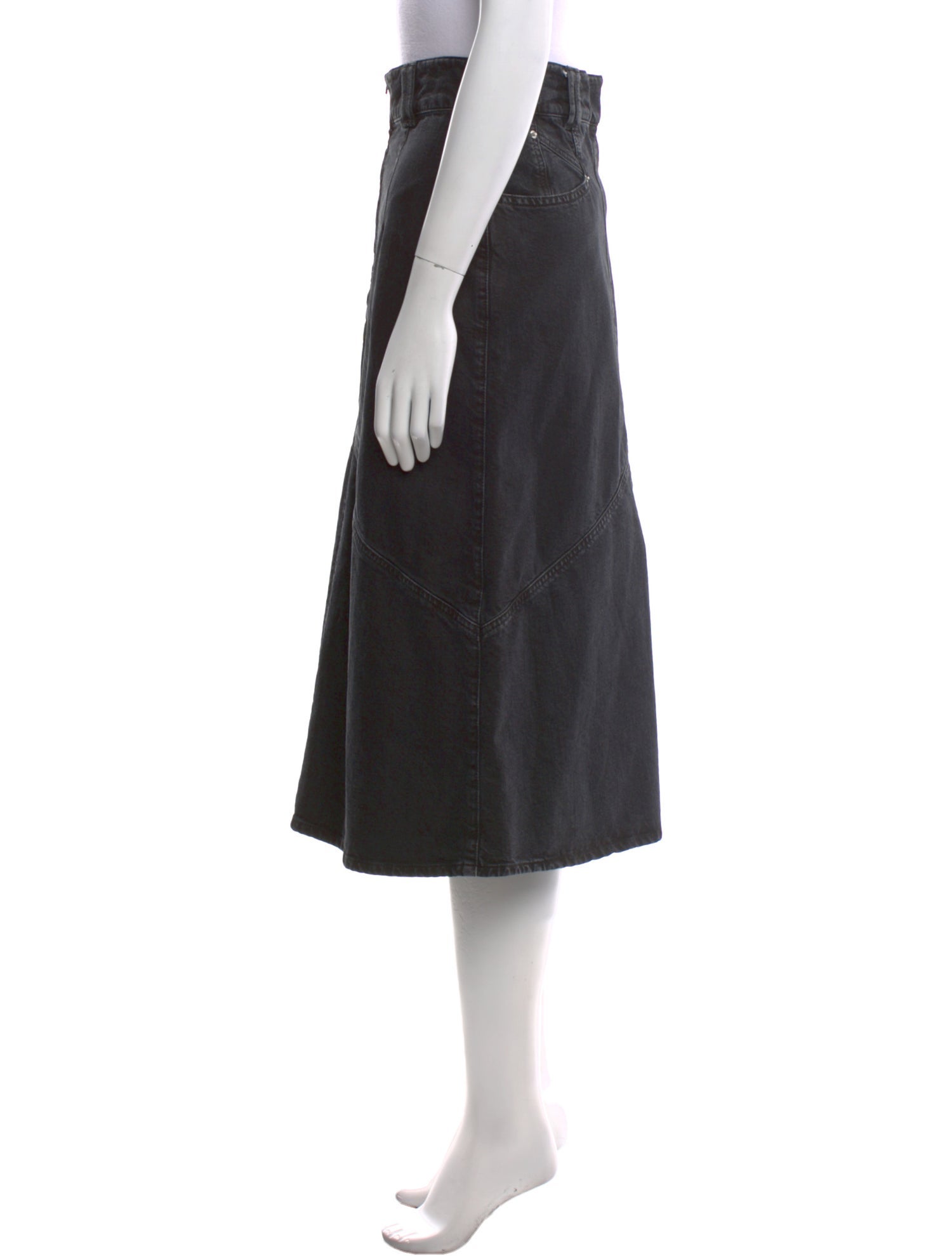 Isabel Marant Distressed Accents Midi Length Skirt