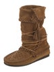 Isabel Marant Suede Whipstitch Trim Boots