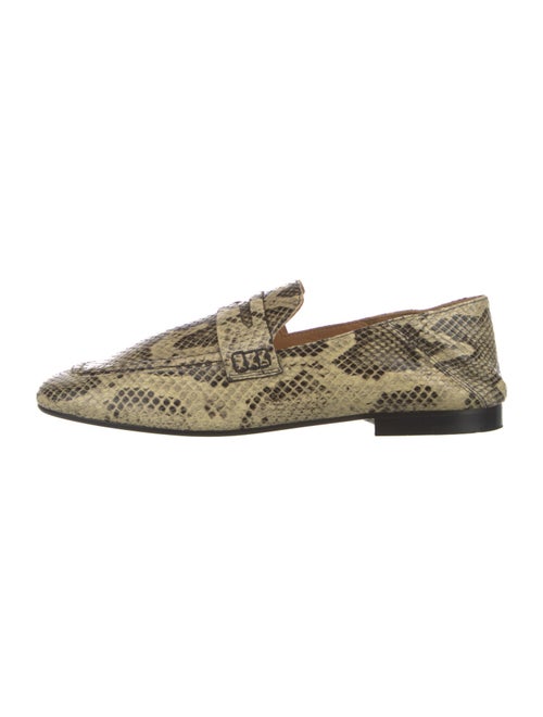 Isabel Marant Snakeskin Animal Print Loafers