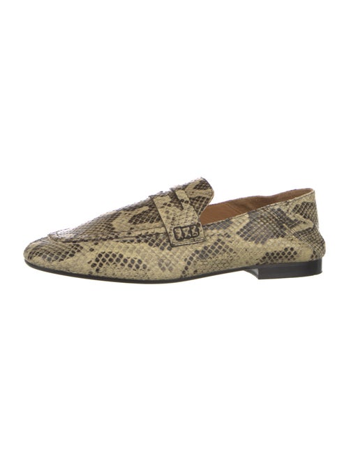 Isabel Marant Snakeskin Animal Print Loafers