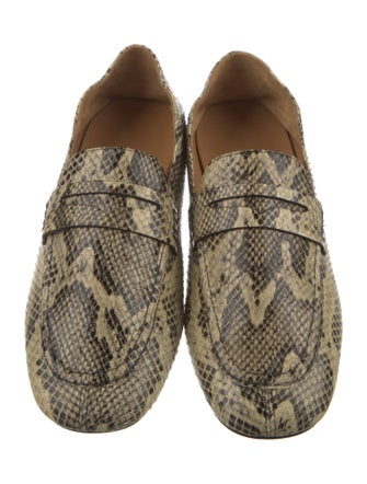 Isabel Marant Snakeskin Animal Print Loafers
