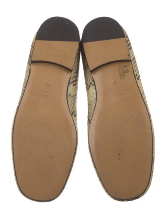 Isabel Marant Snakeskin Animal Print Loafers