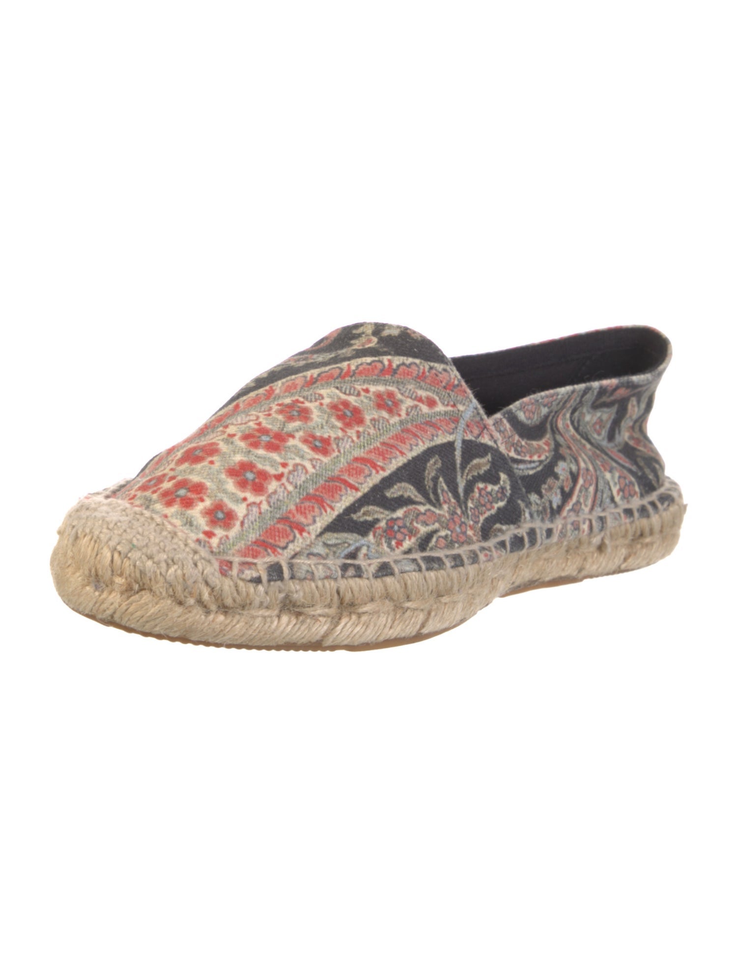 Isabel Marant Canvas Paisley Print Espadrilles