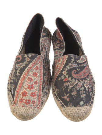 Isabel Marant Canvas Paisley Print Espadrilles